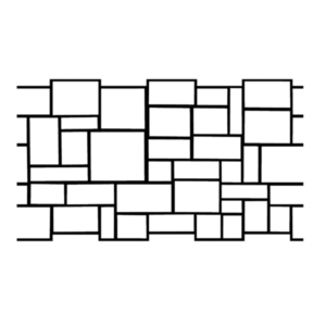 Ashlar Tile Concrete Stencil