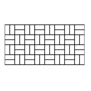 Basket Weave Pattern Concrete Stencil