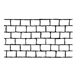 Cobble Brick Concrete Stencil