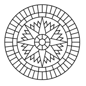 Compass Concrete Stencil