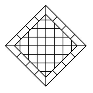 Diamond Tile Concrete Stencil