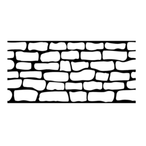 English Cobble Concrete Stencil