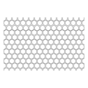 Hex Pattern Concrete Stencil (2-inch Hex)