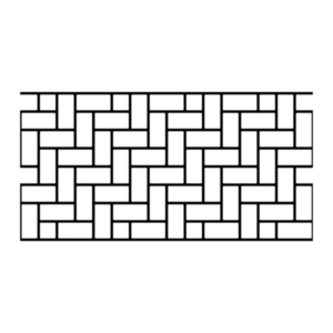 Original Herringbone Concrete Stencil