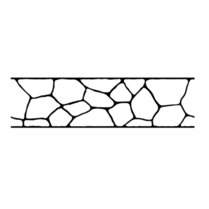18 inch Flagstone Border Concrete Stencil