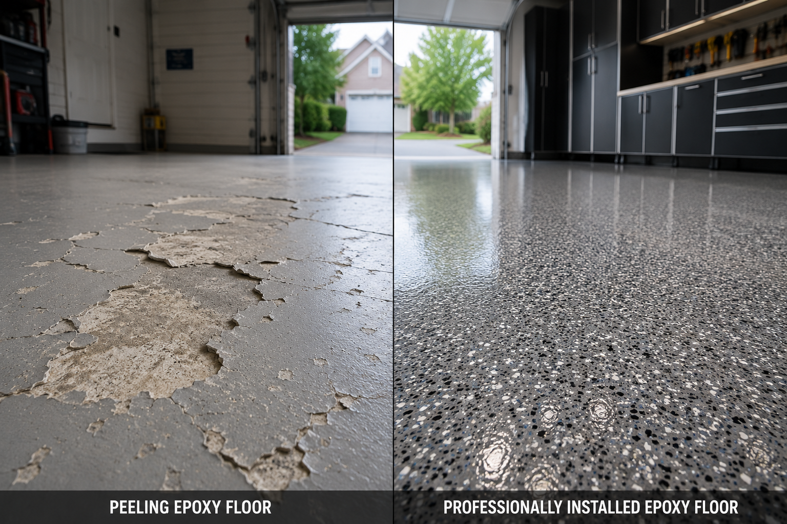 Why Epoxy Garage Floors Peel (And How Professionals Prevent It)