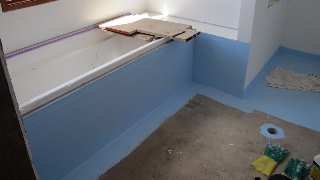 how to tile a shower — waterproofing membrane