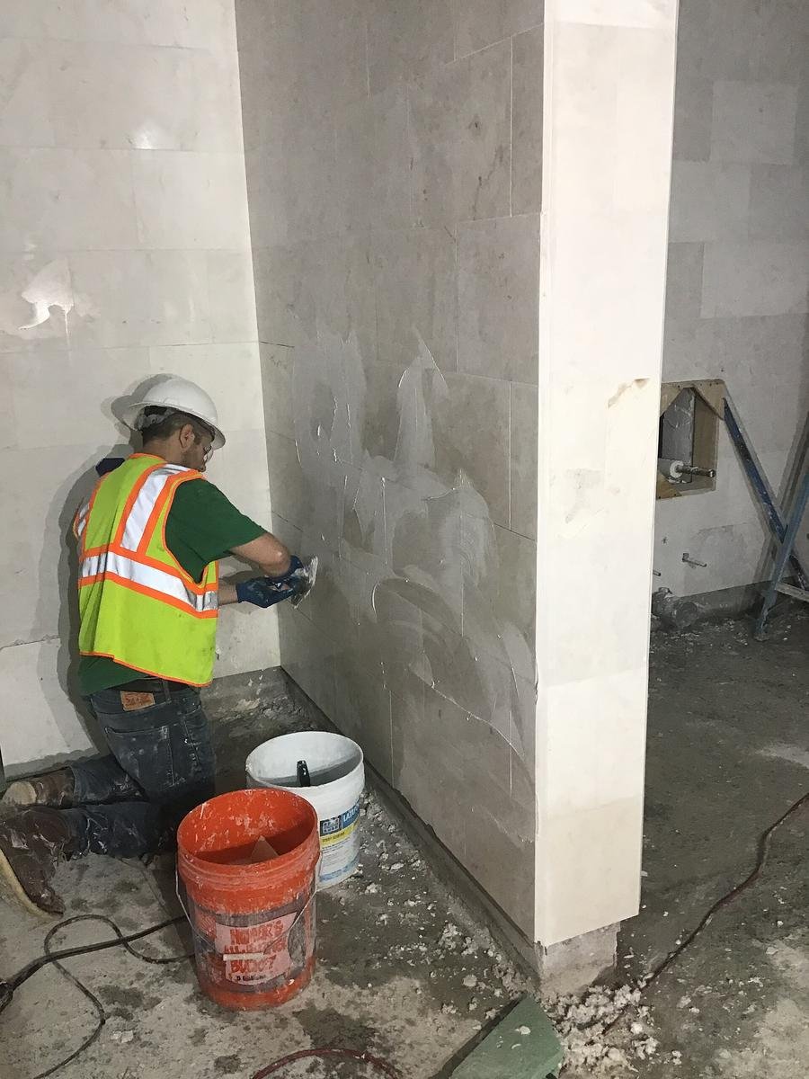 how to grout tile