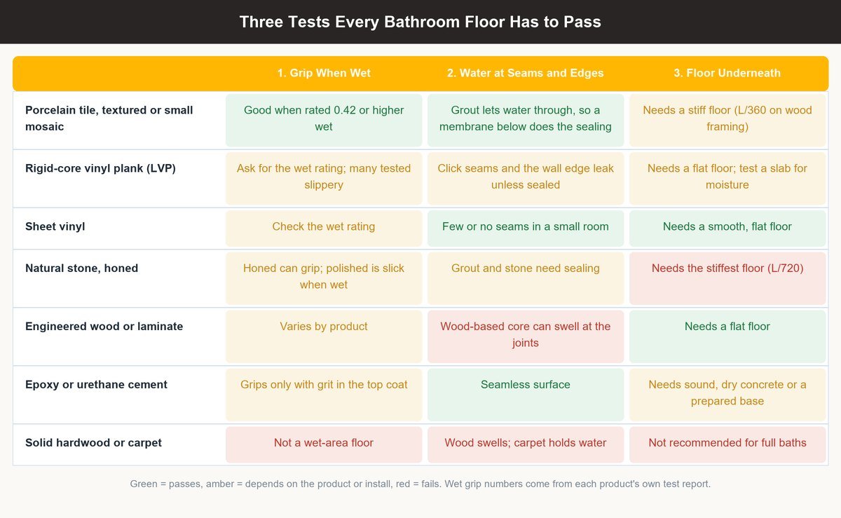 best flooring for bathroom